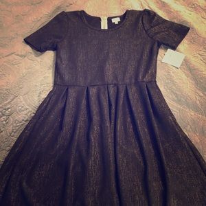 NEVER WORN Black shimmer LulaRoe dress size XL